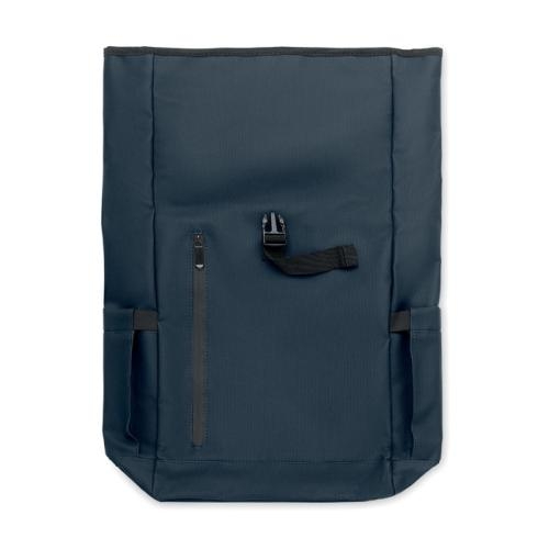 Rolltop laptop rugzak 600D Bangkok roll blauw