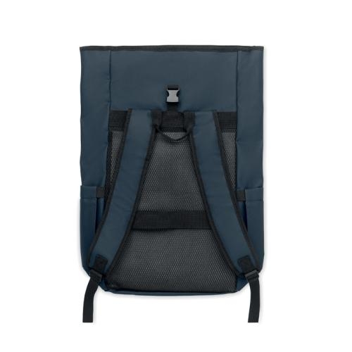 Rolltop laptop rugzak 600D Bangkok roll blauw