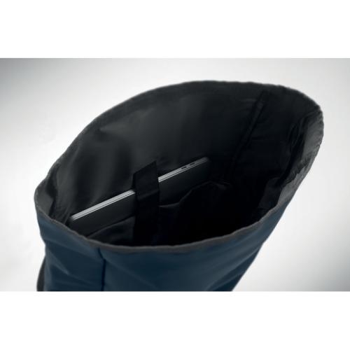 Rolltop laptop rugzak 600D Bangkok roll blauw