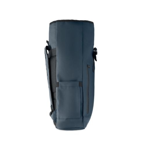Rolltop laptop rugzak 600D Bangkok roll blauw