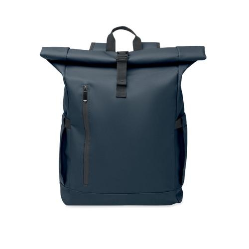 Rolltop laptop rugzak 600D Bangkok roll blauw