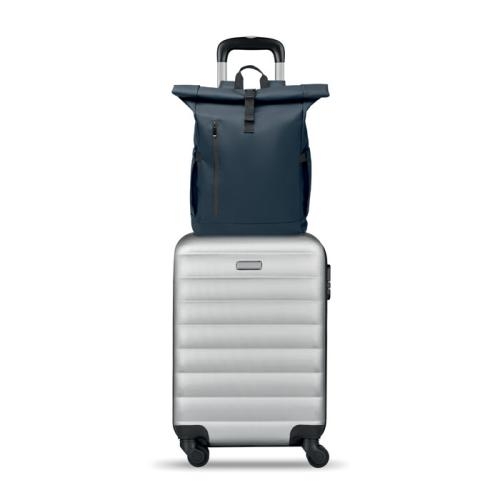 Rolltop laptop rugzak 600D Bangkok roll blauw