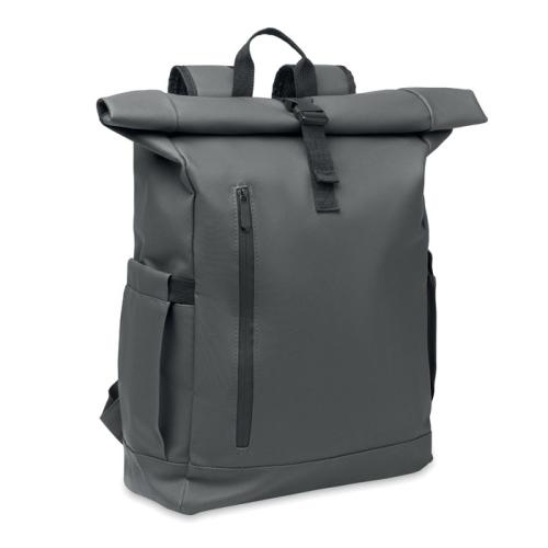 Rolltop laptop rugzak 600D Bangkok roll steengrijs