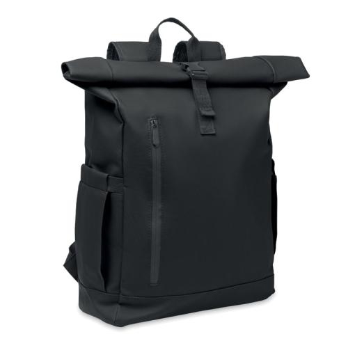 Rolltop laptop rugzak 600D Bangkok roll zwart