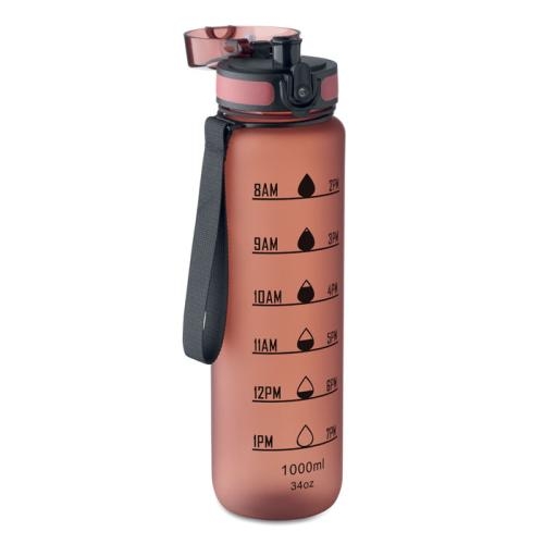 Sportwaterfles RPET 1L Isforden mark bordeaux