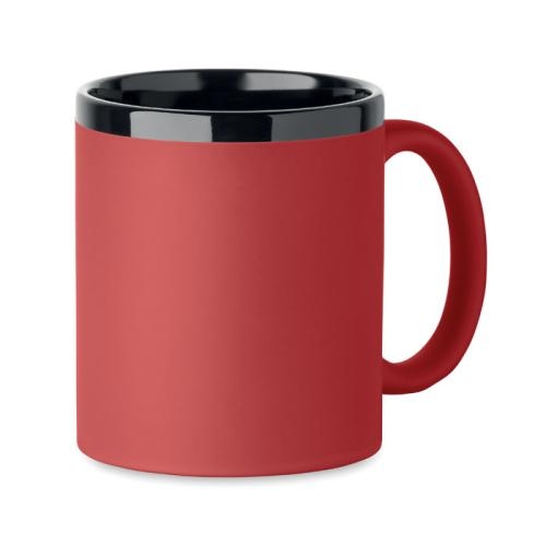 Keramische mok laser 300 Ruby rood