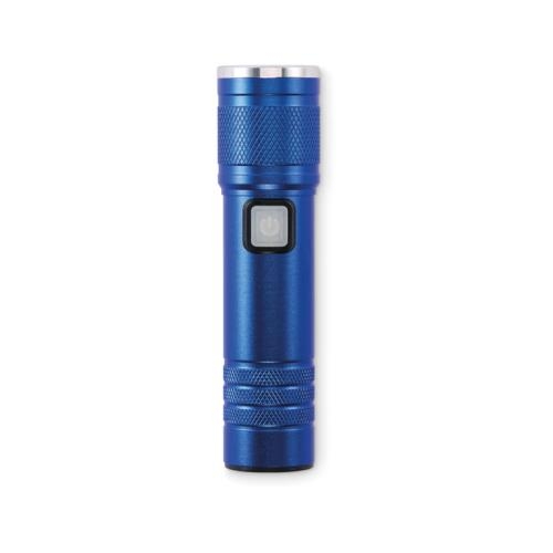 Oplaadbare COB zaklamp Flashra blauw