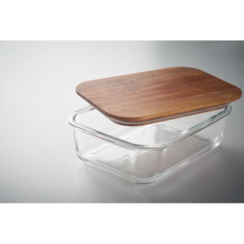 Glazen lunchbox 800 ml Vitrio lunch transparant