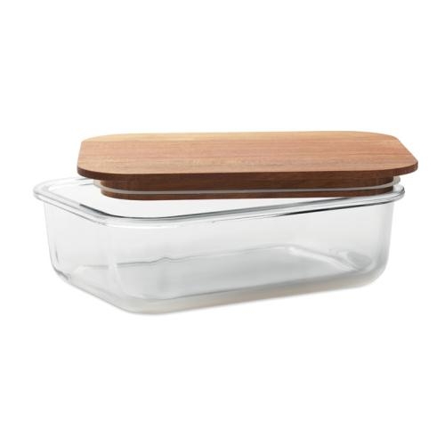 Glazen lunchbox 800 ml Vitrio lunch transparant