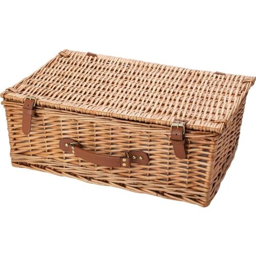 Wilgen picknickmand Levin bruin
