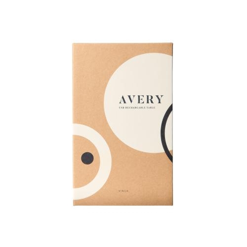 Oplaadbare touch-tafellamp Avery zwart