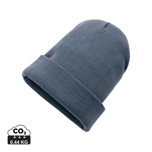 Klassieke omslagbeanie sage blue