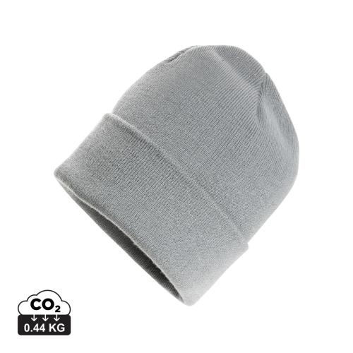 Klassieke omslagbeanie grijs