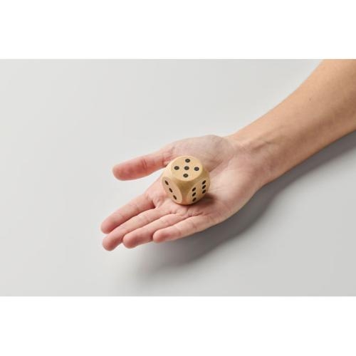 Houten dobbelsteen 3 cm Dadin hout