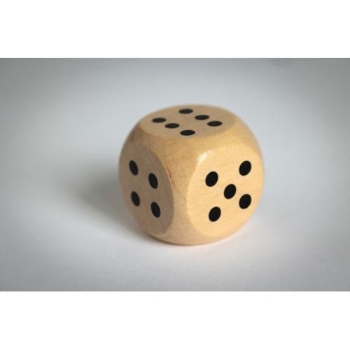 Houten dobbelsteen 3 cm Dadin hout