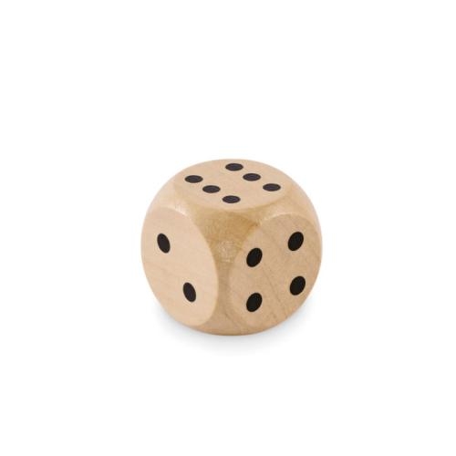 Houten dobbelsteen 3 cm Dadin hout
