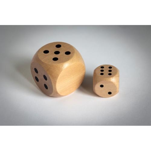 Houten dobbelsteen 3 cm Dadin hout