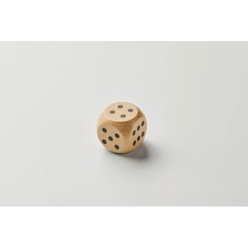 Houten dobbelsteen 3 cm Dadin hout