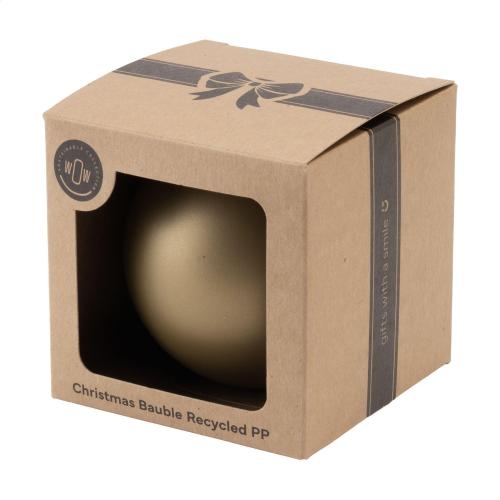 Kerstbal Ø7 cm in geschenkdoos goud
