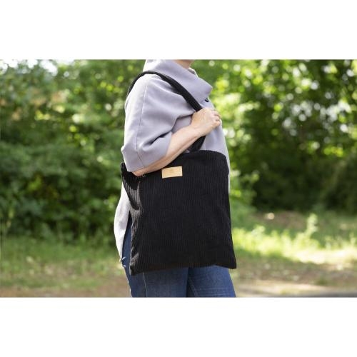Corduroy draagtas Alfie zwart