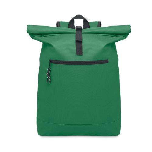 Polyester rolltop rugzak Irea donker marinegroen