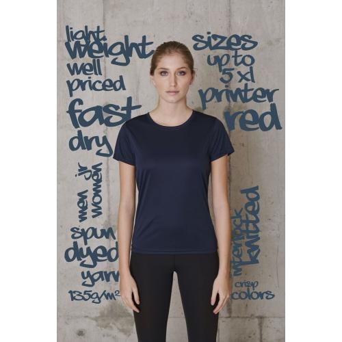 Printer Run T-shirt dames metal,l