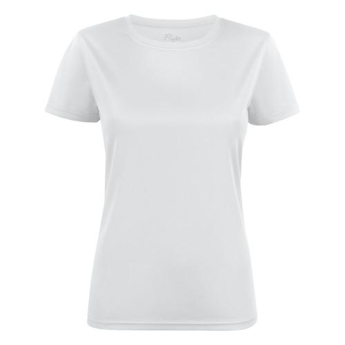 Printer Run T-shirt dames wit,l