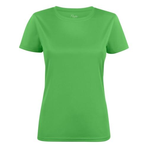Printer Run T-shirt dames lime,l