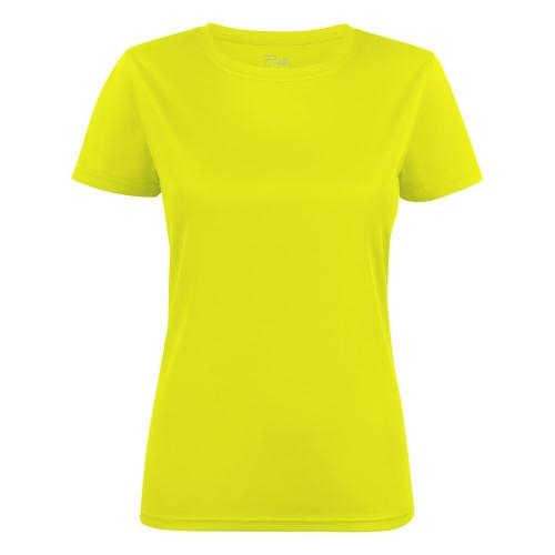 Printer Run T-shirt dames felgeel,l