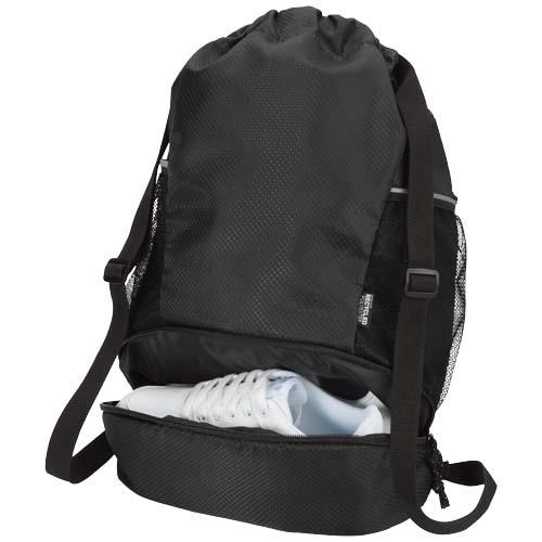 Nomad sporttas met bodemvak zwart