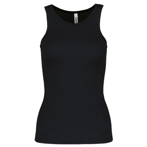 Sporttop sneldrogend Pro-Act dames zwart,l