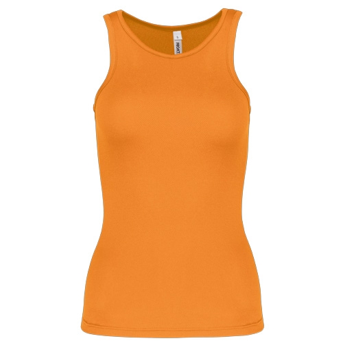 Sporttop sneldrogend Pro-Act dames oranje,l