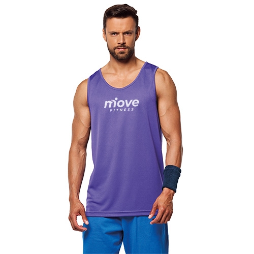 Sporttop sneldrogend Pro-Act heren violet,2xl
