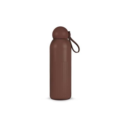 Sagaform Tekla stalen fles 500 ml deep mauve