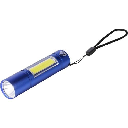 Gerecycled aluminium COB-zaklamp Sami zilver