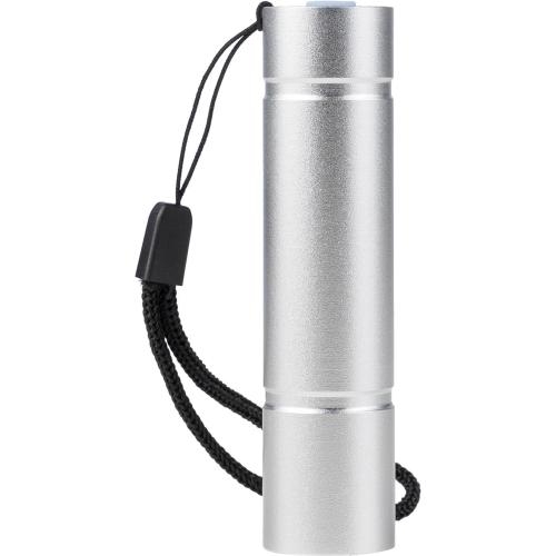 Gerecycled aluminium COB-zaklamp Sami zilver