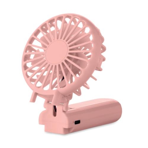 Draagbare vouwventilator Ibera baby pink