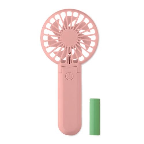 Draagbare vouwventilator Ibera baby pink