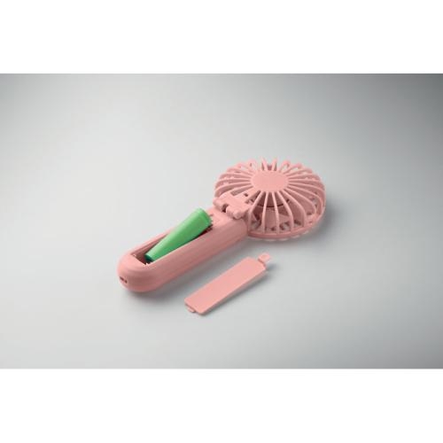Draagbare vouwventilator Ibera baby pink