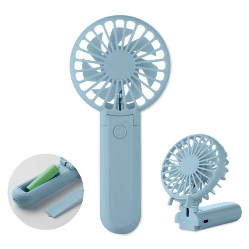 Draagbare vouwventilator Ibera babyblauw