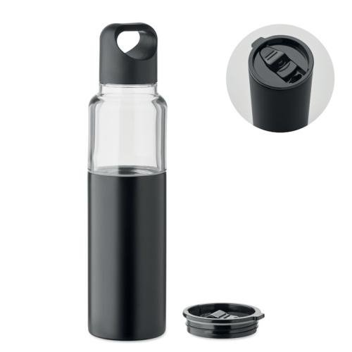 2-in-1 fles 610 ml Dualuse zwart