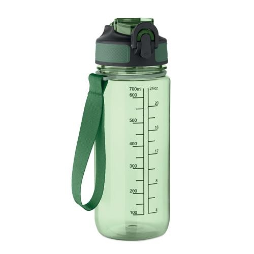 Sportdrinkfles 700 ml Enkel transparant groen