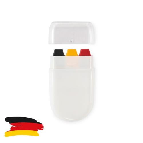 Bodypaintstick vlagkleuren Cheer zwart