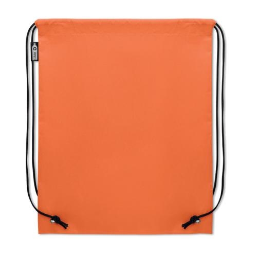 RPET non-woven trekkoordtas Daffy oranje