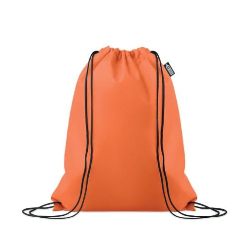 RPET non-woven trekkoordtas Daffy oranje