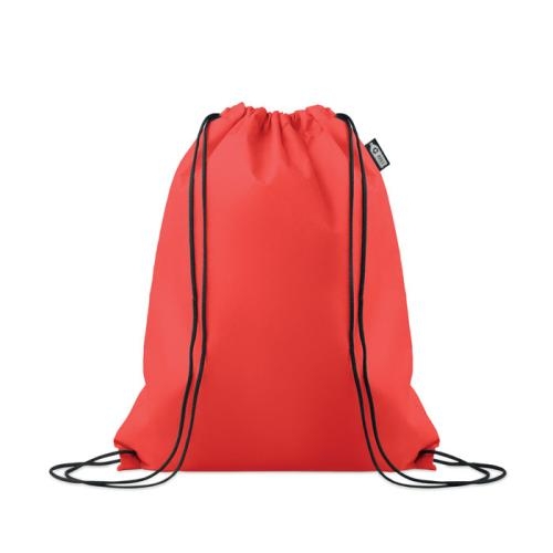 RPET non-woven trekkoordtas Daffy rood