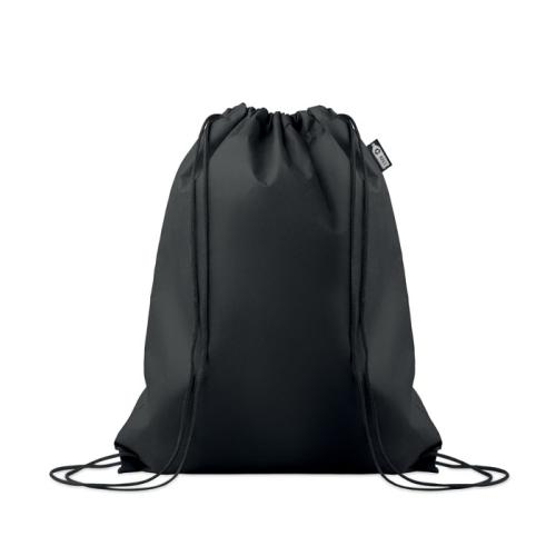 RPET non-woven trekkoordtas Daffy zwart