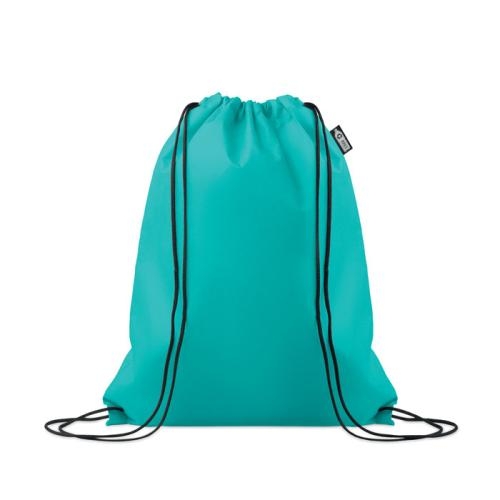 RPET non-woven trekkoordtas Daffy turquoise
