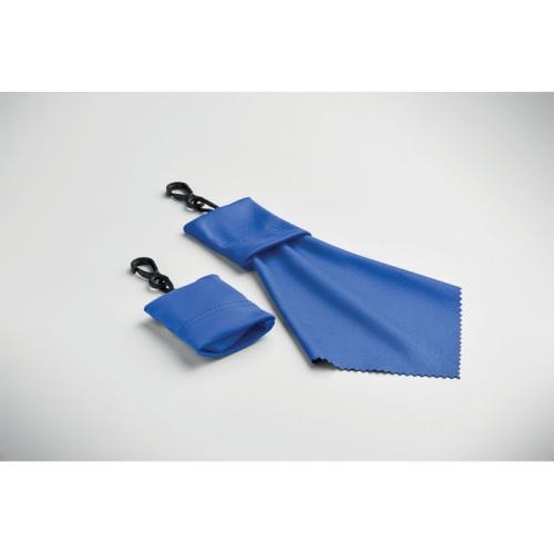RPET reinigingsdoekje Clear royal blue