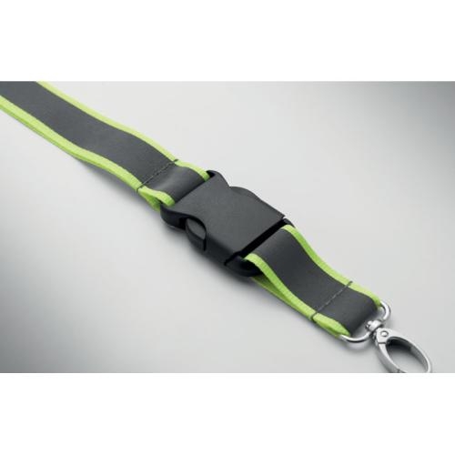 RPET lanyard reflecterend Tosee neon yellow